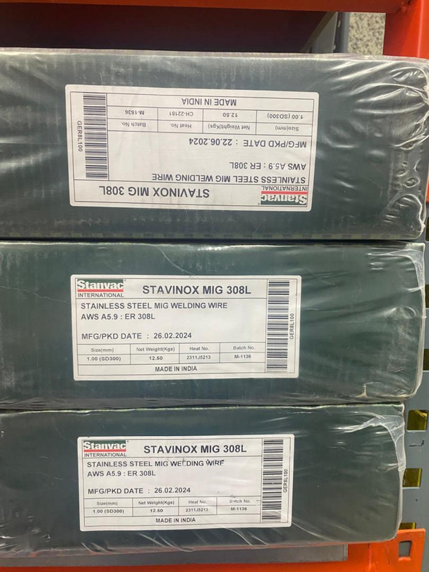 سیم جوش استیل استنوک 12.5 کیلویی مدل STAVAC MIG 308L