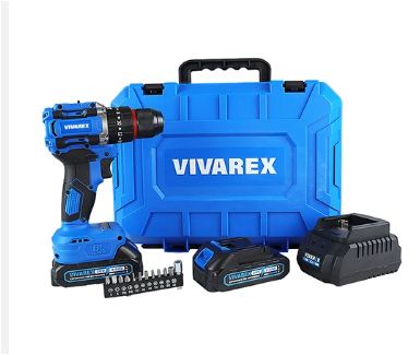 دریل شارژی ٢ باطری براشلس ویوارکس مدل VR2010-BLX